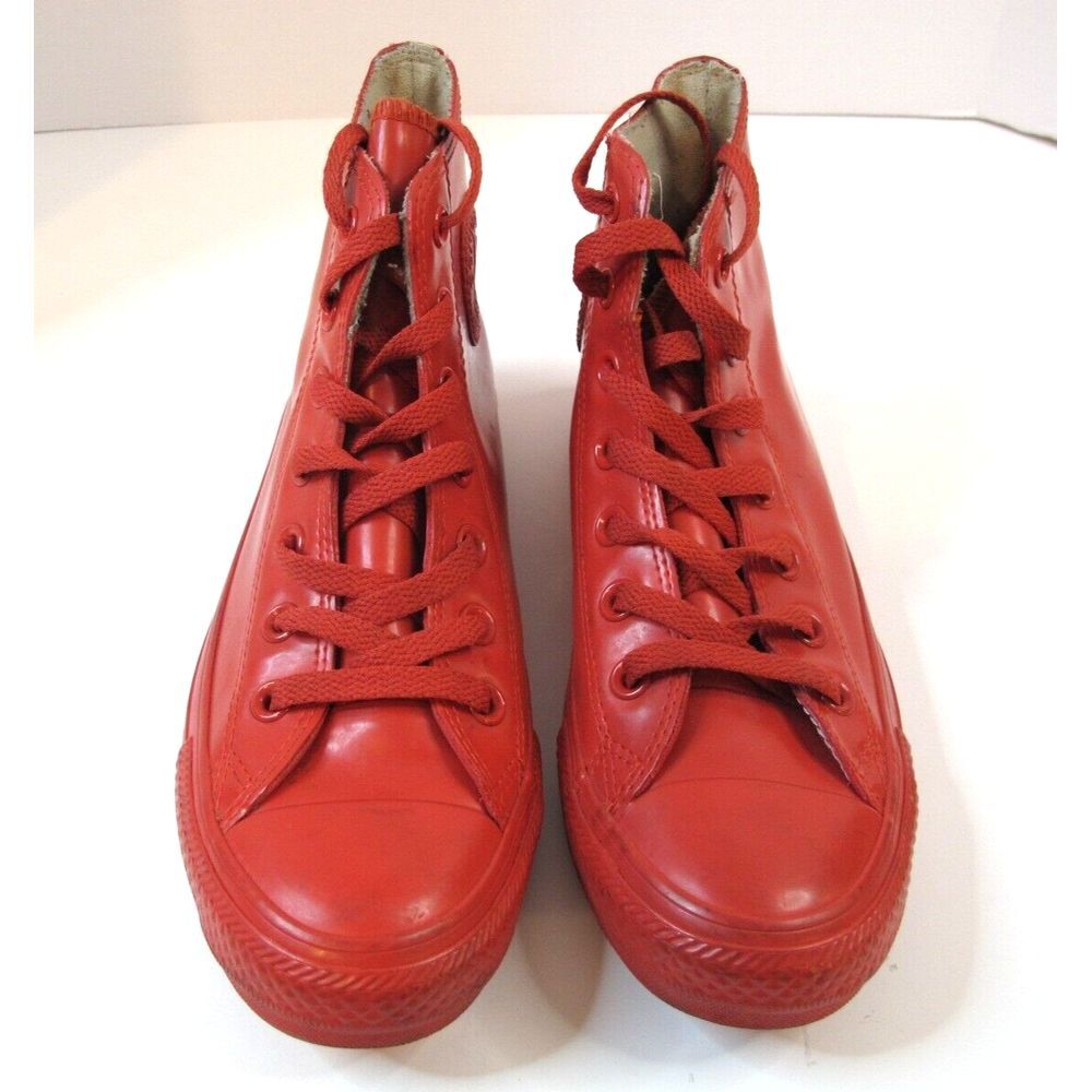 Converse Rubber Chuck Taylor Hi Top Rain Boots Lace Up Women's 6.5 Men 4.5 - Picture 2 of 9